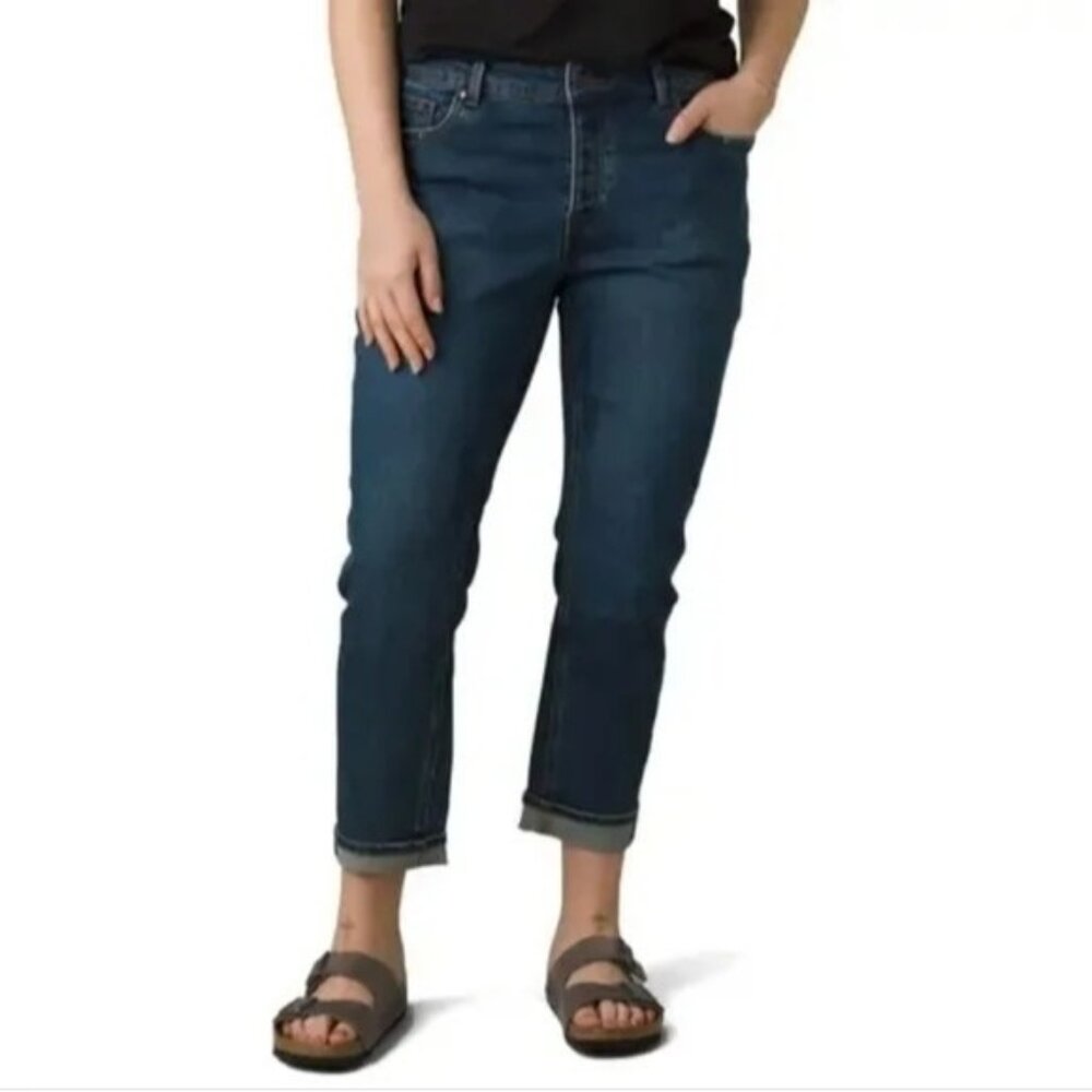 Prana Dark Blue Cropped Ankle Jeans